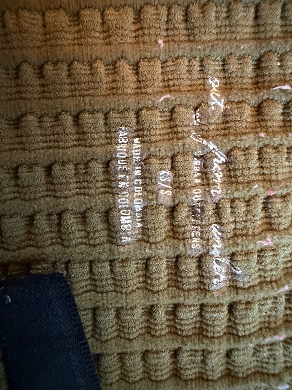 Olive Knit Ribbed Bralette Top - Picture 3 of 3